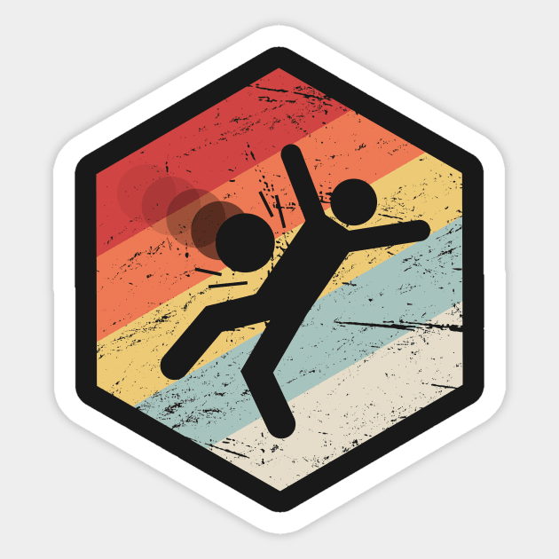 Retro Funny Dodgeball Icon Sticker by MeatMan